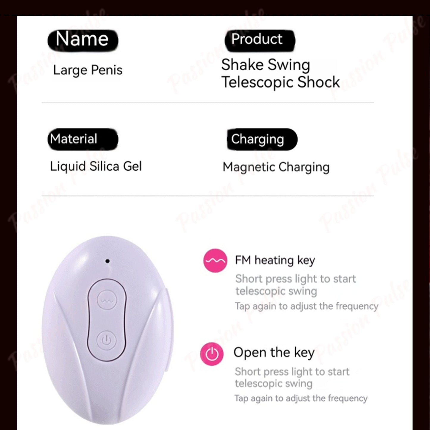 Dildo Realistic The Dark Gladiator PassionPulse