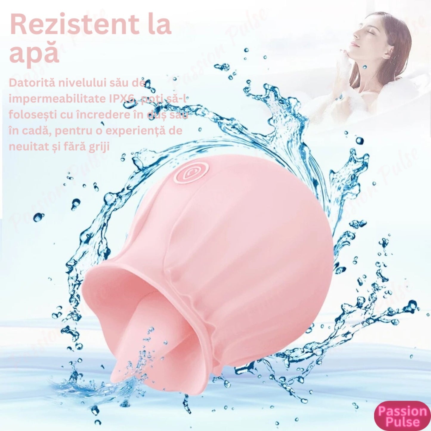 Vibrator pentru clitoris si sani Blossom Stimulator PassionPulse