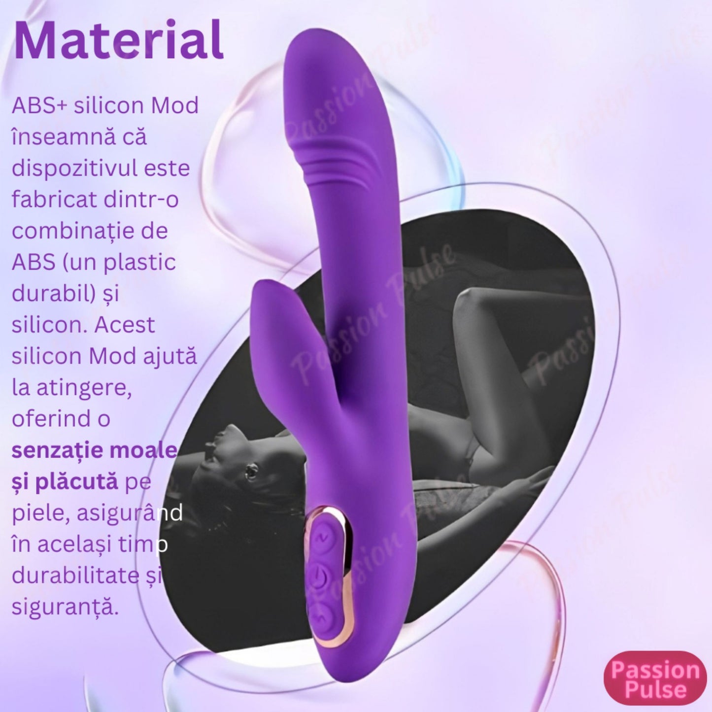 Vibrator pentru punctul G stimulare dubla, SenzationX PassionPulse