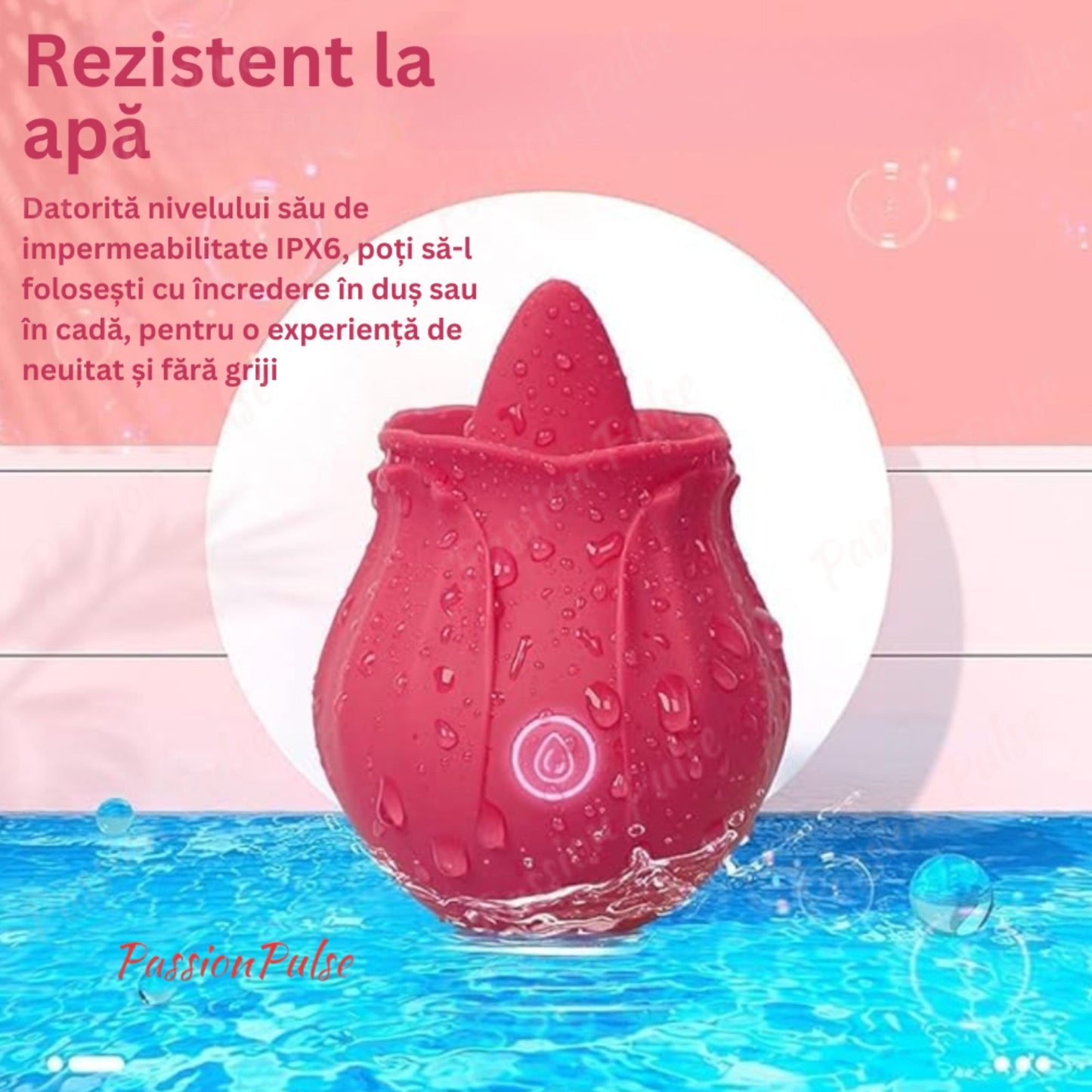 Vibrator pentru clitoris si sani Blossom Stimulator PassionPulse