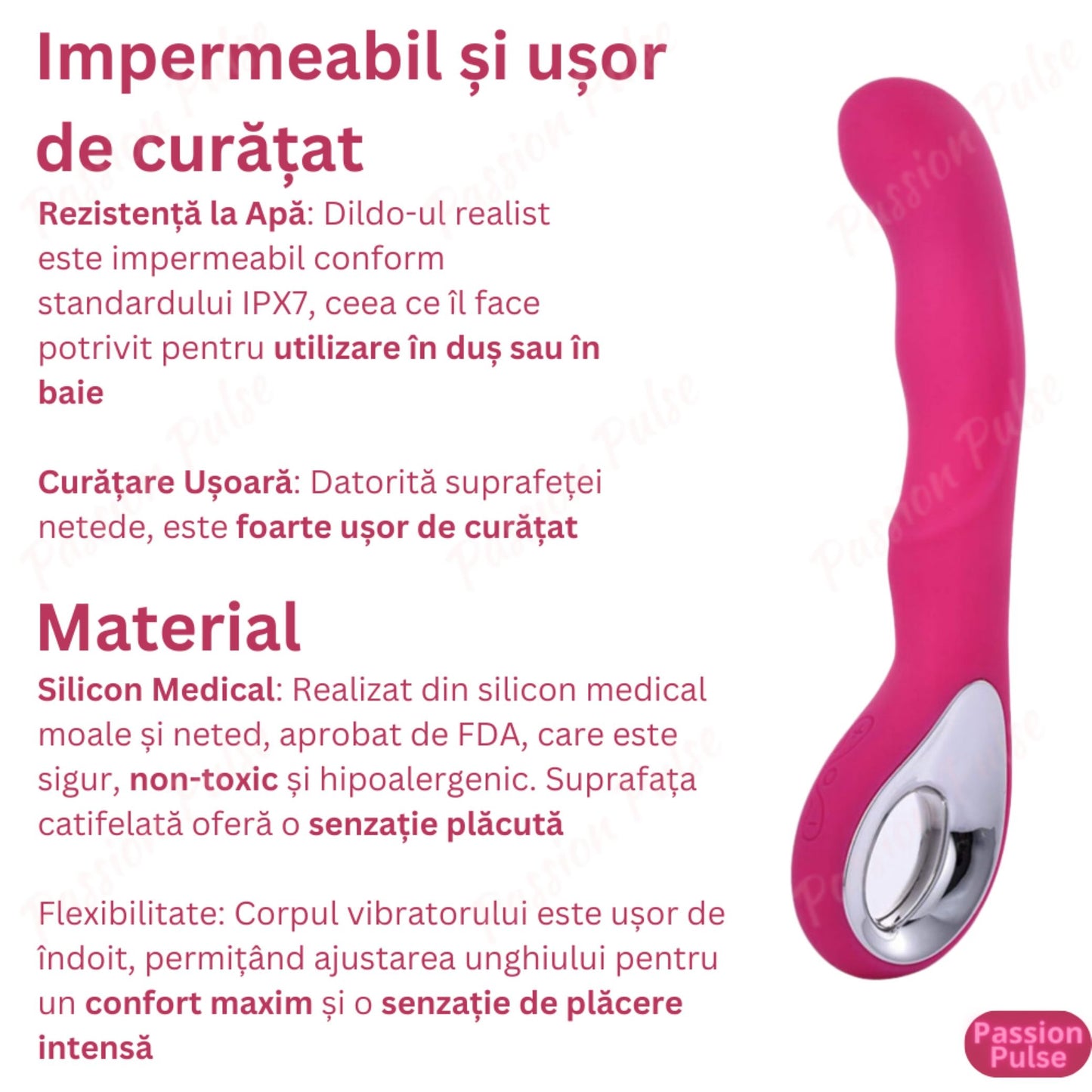 Vibrator pentru punctul G VibraJoy Pro 360 Passion Pulse