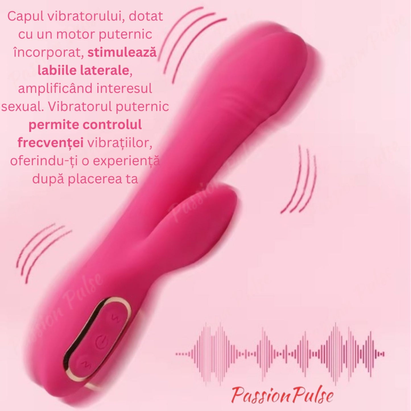Vibrator pentru punctul G stimulare dubla, SenzationX PassionPulse