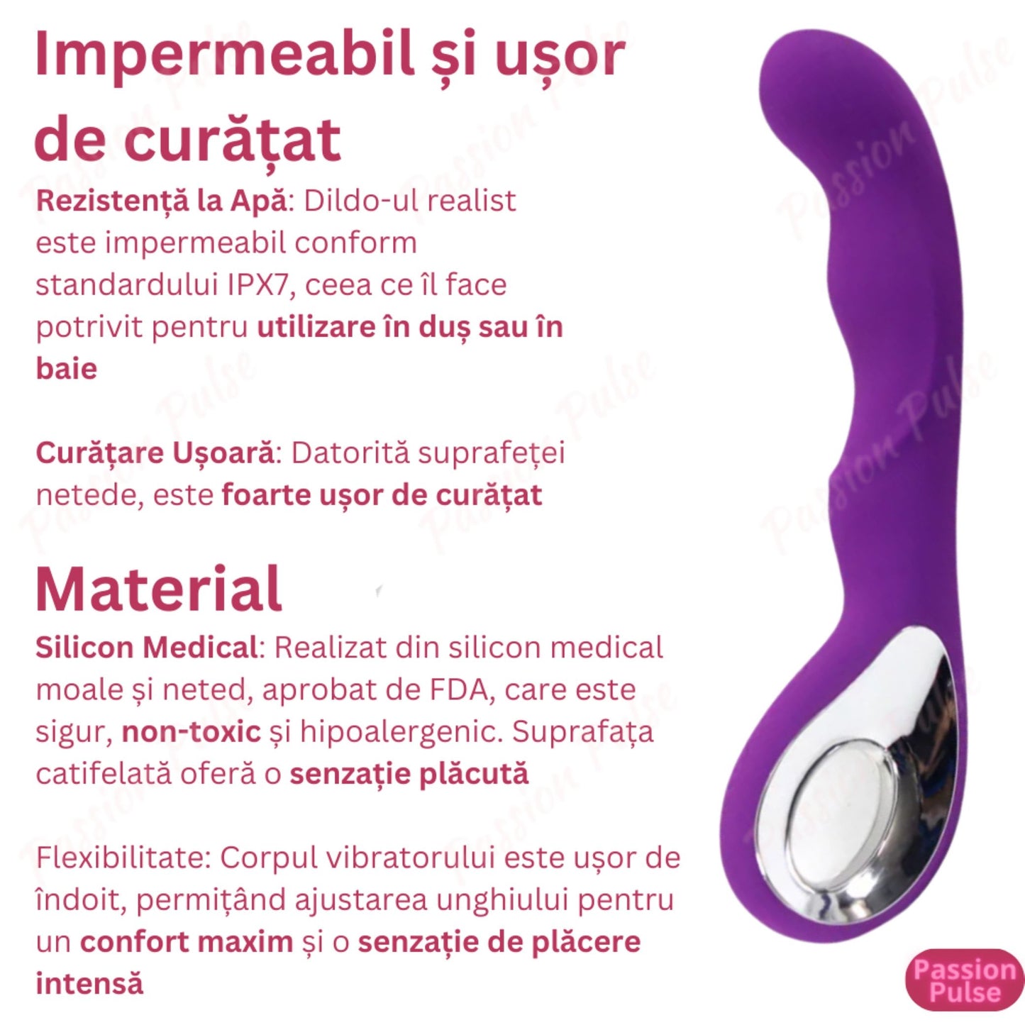 Vibrator pentru punctul G VibraJoy Pro 360 Passion Pulse