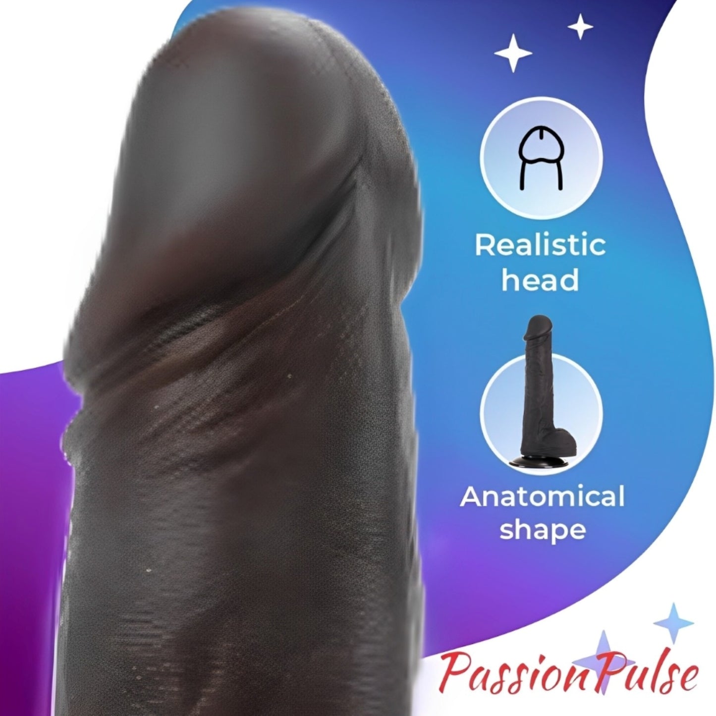 Dildo Realistic Dark Knight PassionPulse