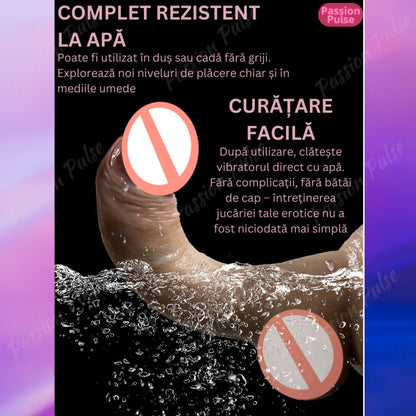 Jucărie sexuală realistă PassionPulse, model EuphoriaFlex, stimulare intensă