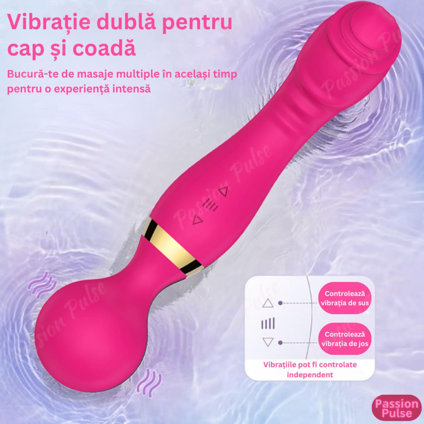 Vibrator pentru punctul G si clitoris VibeControl PassionPulse
