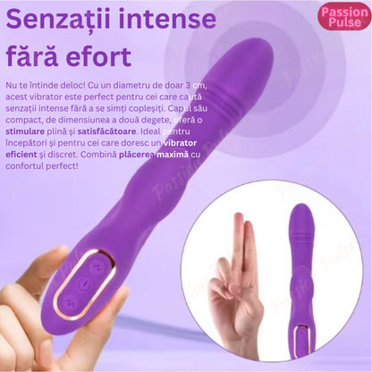 Vibrator pentru punctul G stimulare dubla, SenzationX PassionPulse
