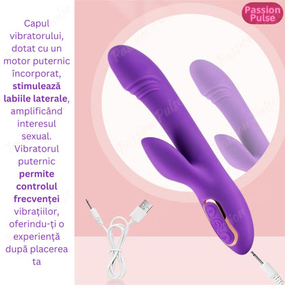 Vibrator pentru punctul G stimulare dubla, SenzationX PassionPulse